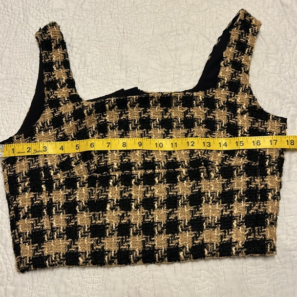 House of Harlow 1960 Black and Tan Tweed Ensemble - Picture 7 of 10